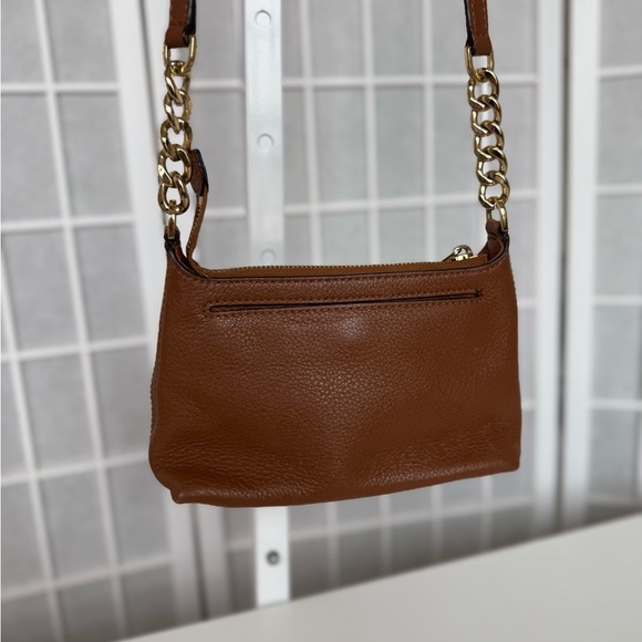 Michael Kors Tan Leather Crossbody Bag - Picture 4 of 8